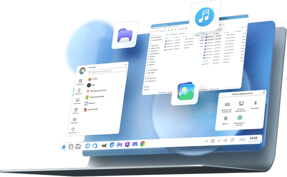 Официальная иллюстрация рабочего стола Astra Linux Common Edition