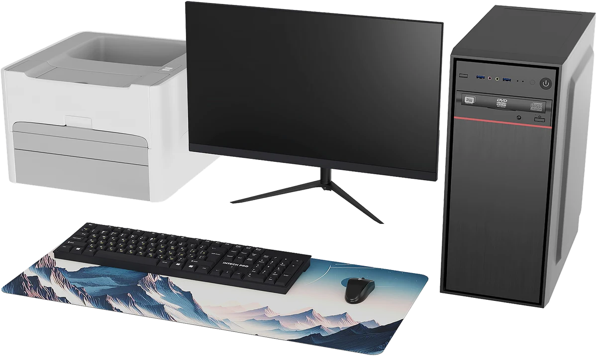 Вариант комплекта АРМ INTECHPRO PC STANDARD на официальном изображении производителя; состав поставки согласуется