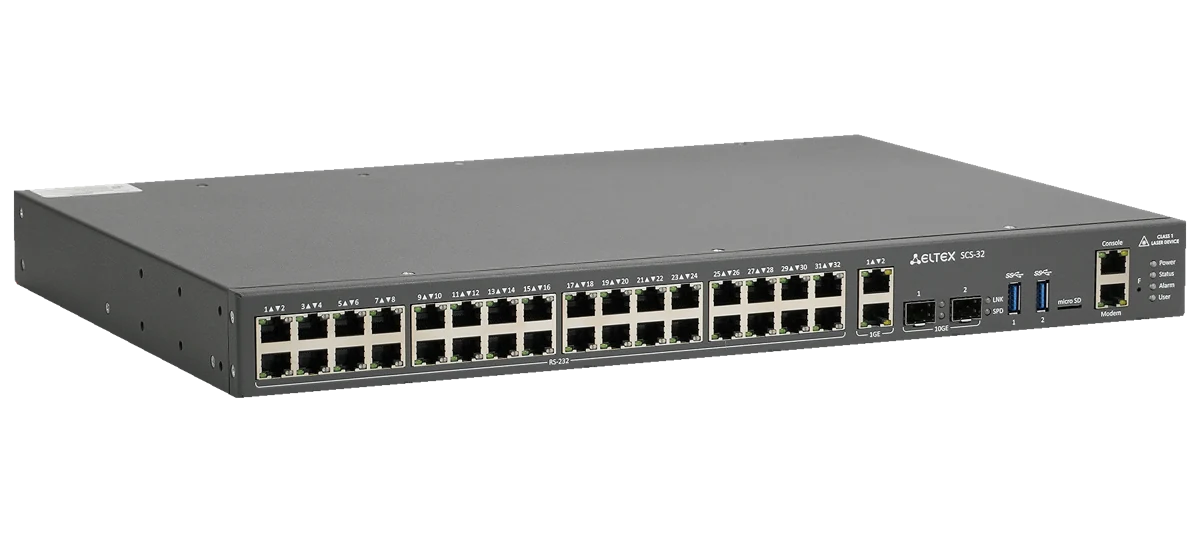 Консольный сервер SCS-32 — дополнительный ракурс
