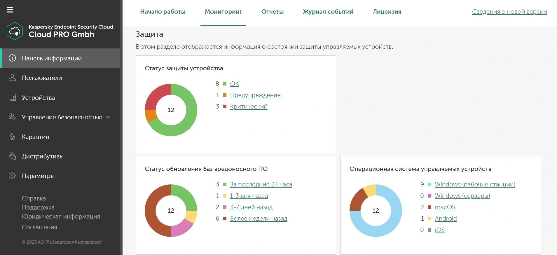 Единая консоль без собственного сервера управления — Kaspersky Endpoint Security Cloud